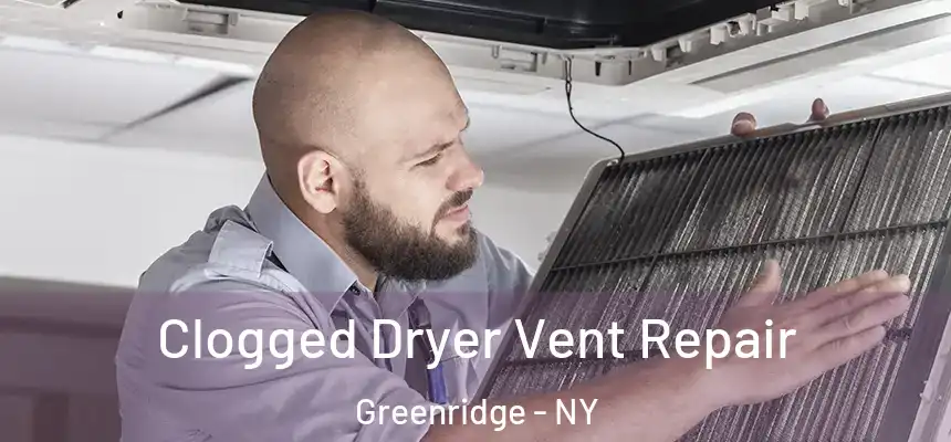 Clogged Dryer Vent Repair Greenridge - NY