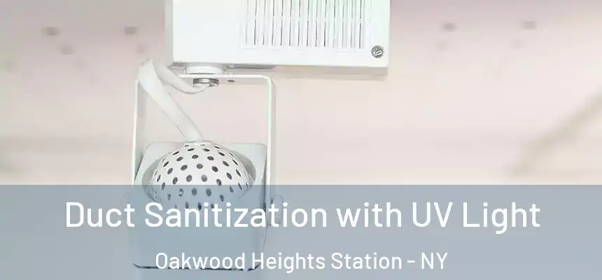  Duct Sanitization with UV Light Oakwood Heights Station - NY