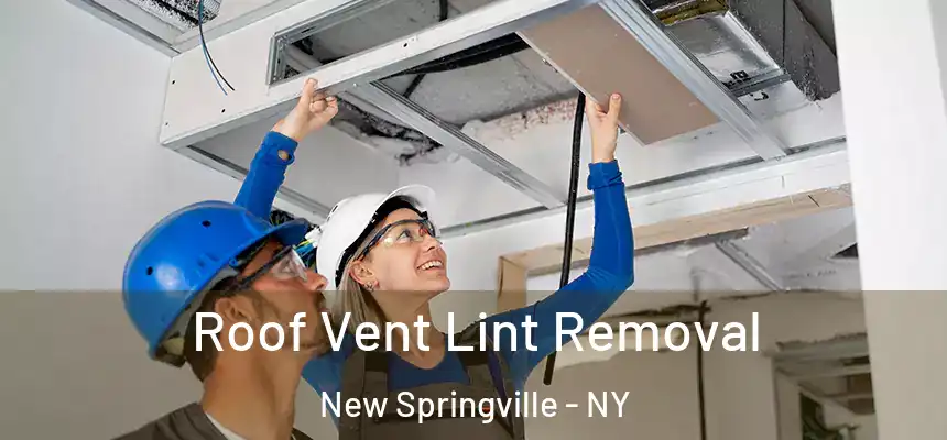 Roof Vent Lint Removal New Springville - NY